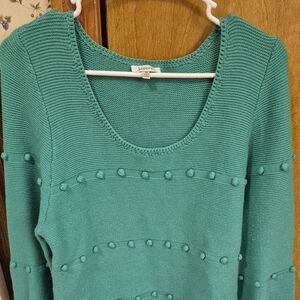 WOMENS MEDIUM.. Jodifl Aqua Scoop Neck Sweater. GREAT CONDITION
